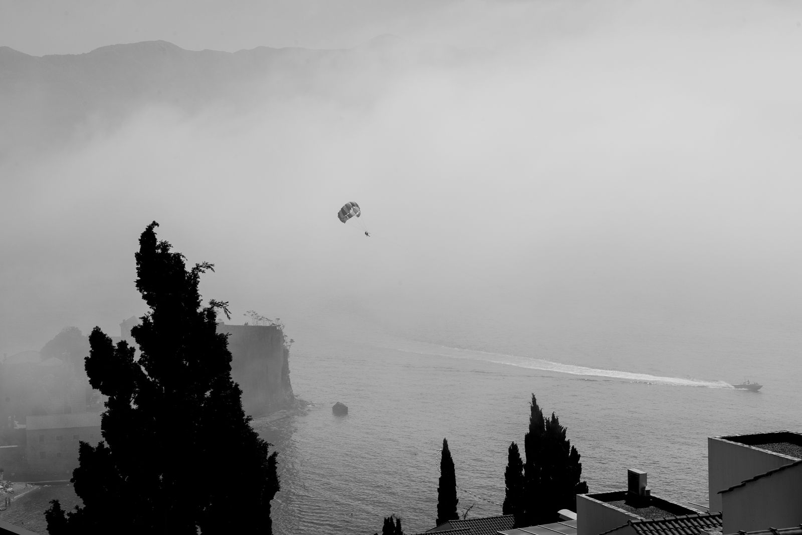 Ekaterina Burakova-Scekic. Black-white Montenegro. Budva